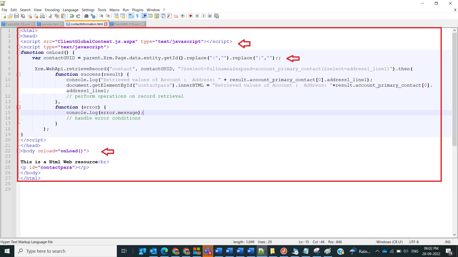 Back to Basics # 66: Working with a Html Webresource in Dynamics CRM ...